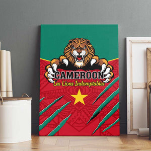 Support Les Lions Indomptables - Cameroon Football Canvas Wall Art