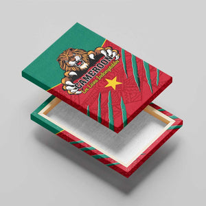 Support Les Lions Indomptables - Cameroon Football Canvas Wall Art