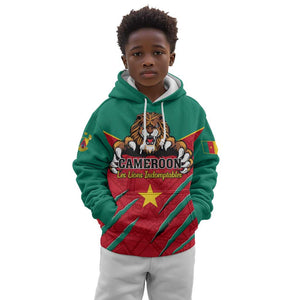 Support Les Lions Indomptables - Cameroon Football Kid Hoodie