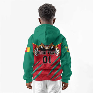 Support Les Lions Indomptables - Cameroon Football Kid Hoodie