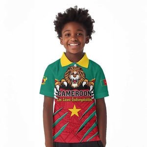 Support Les Lions Indomptables - Cameroon Football Kid Polo Shirt