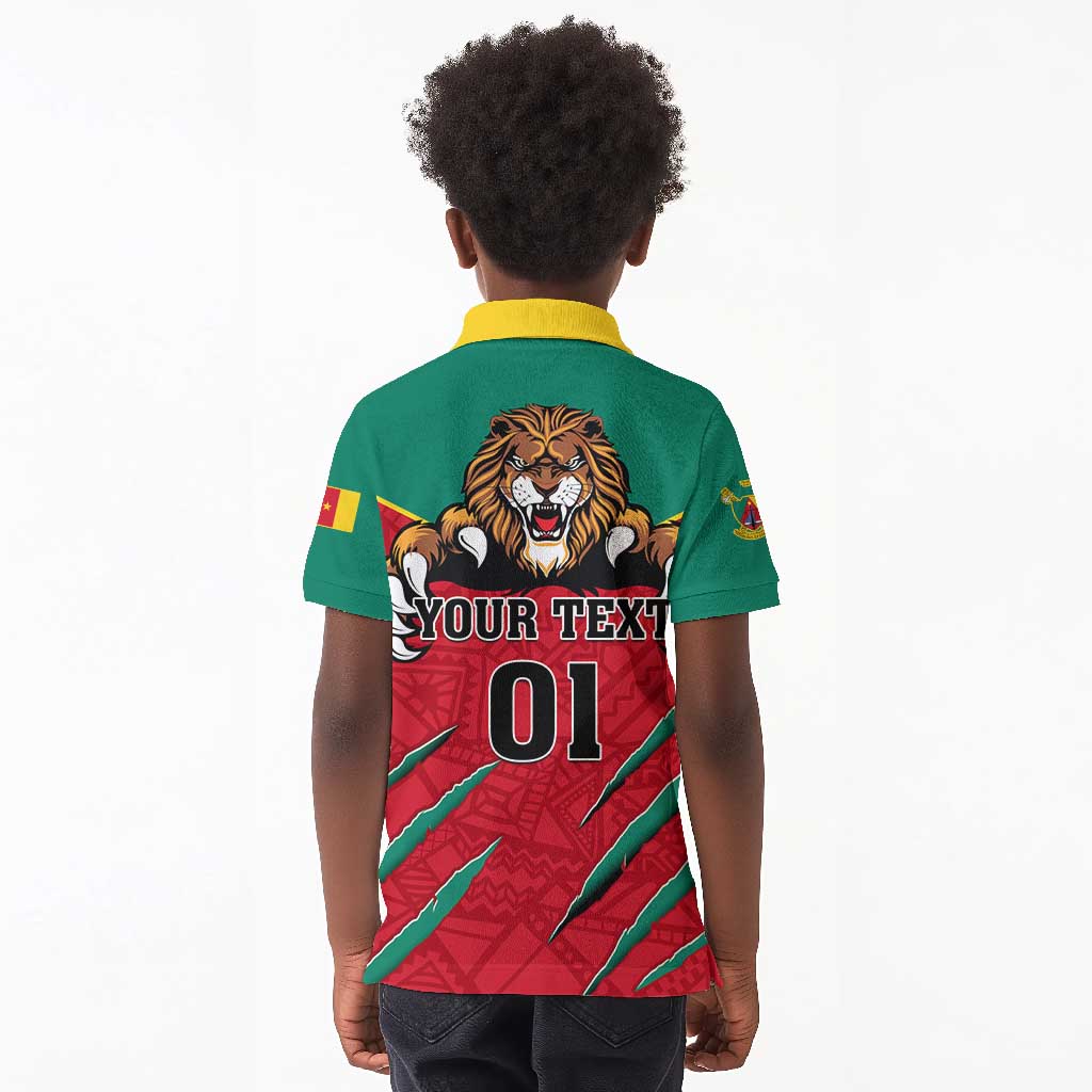 Support Les Lions Indomptables - Cameroon Football Kid Polo Shirt