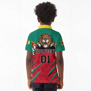 Support Les Lions Indomptables - Cameroon Football Kid Polo Shirt