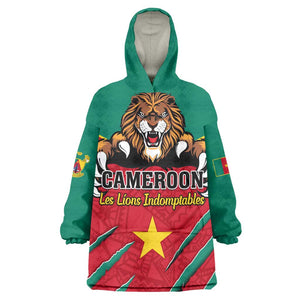 Support Les Lions Indomptables - Cameroon Football KId Wearable Blanket Hoodie