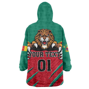 Support Les Lions Indomptables - Cameroon Football KId Wearable Blanket Hoodie