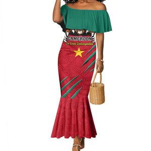 Support Les Lions Indomptables - Cameroon Football Mermaid Dress