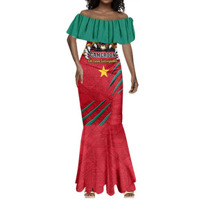 Support Les Lions Indomptables - Cameroon Football Mermaid Dress