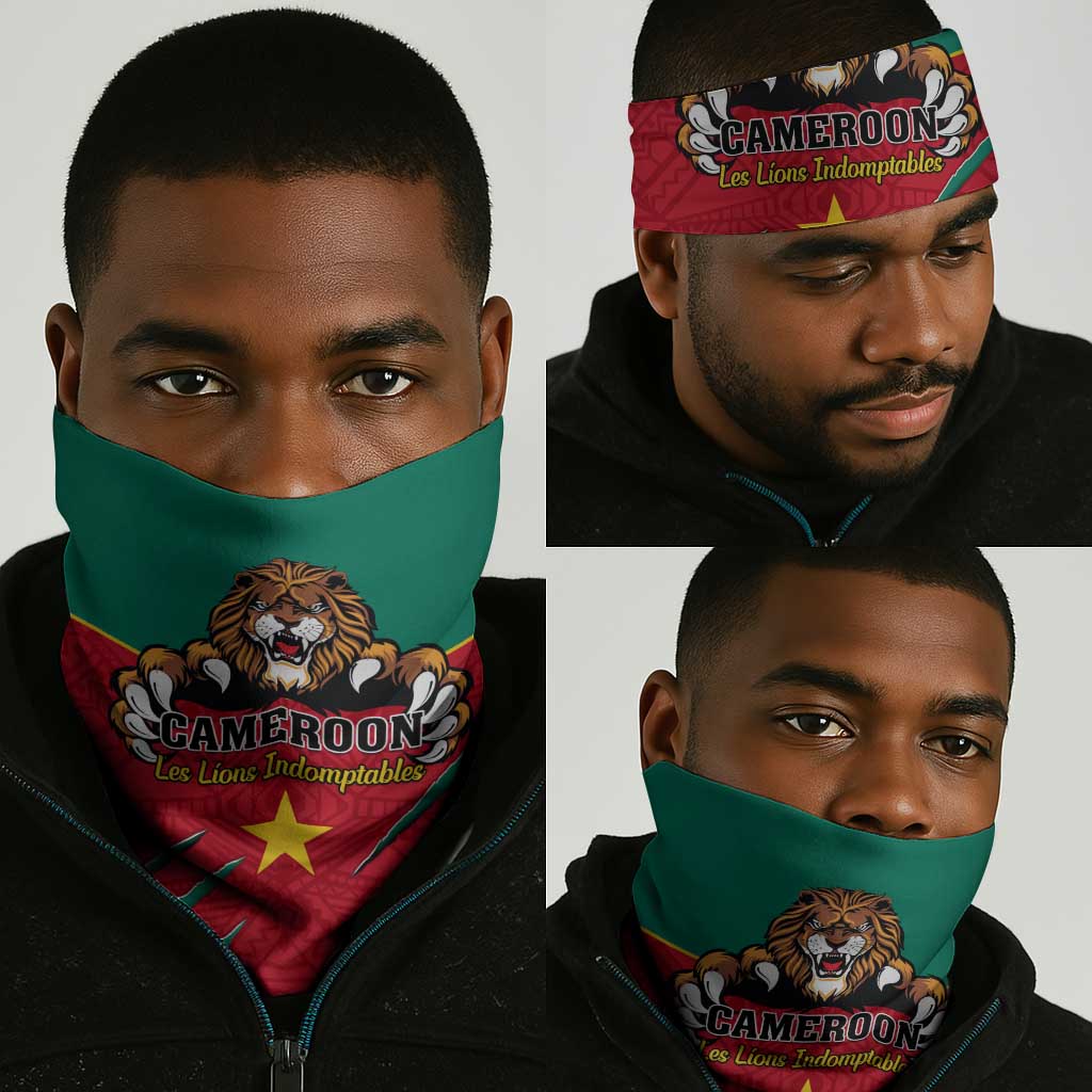 Support Les Lions Indomptables - Cameroon Football Neck Gaiter LT01