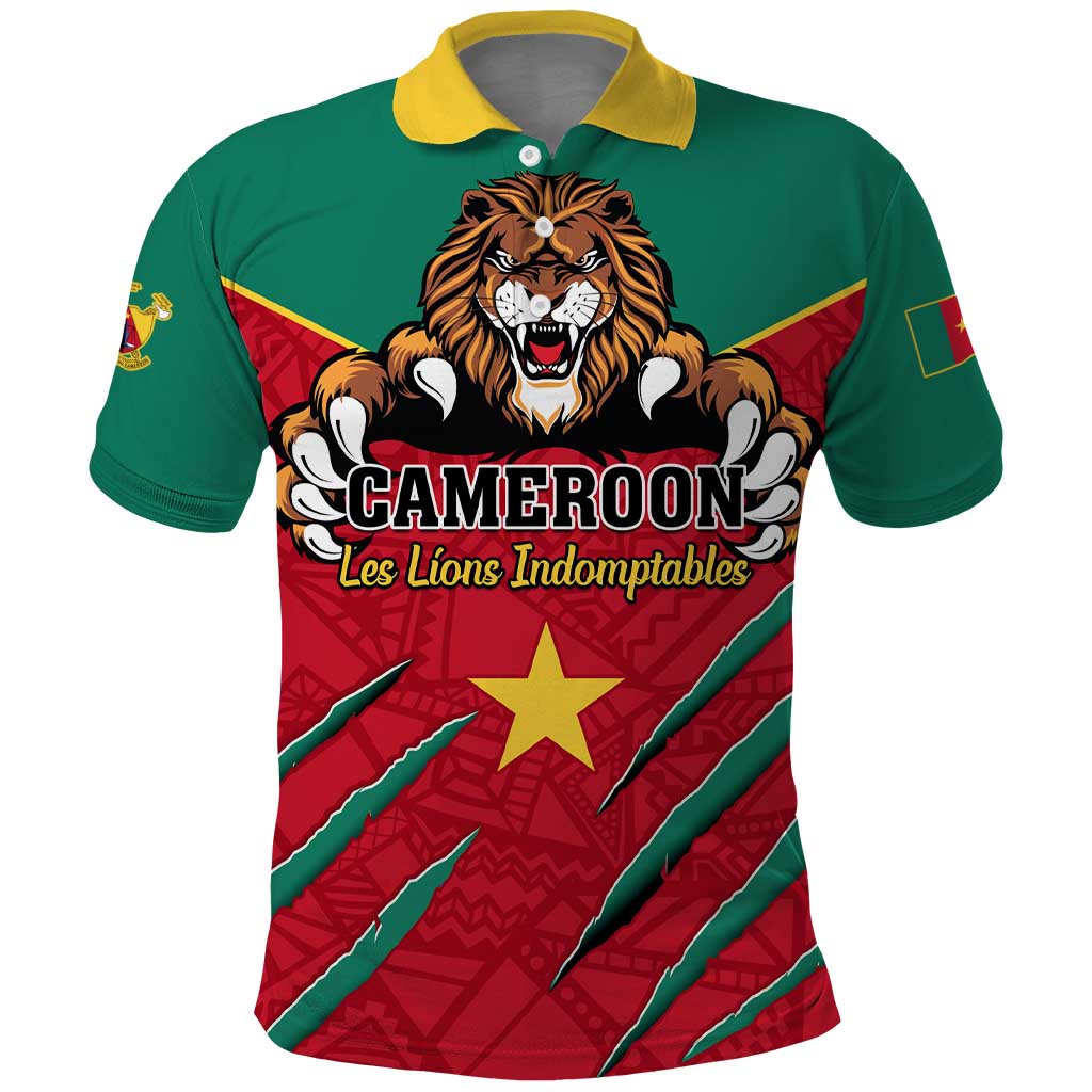 Support Les Lions Indomptables - Cameroon Football Polo Shirt