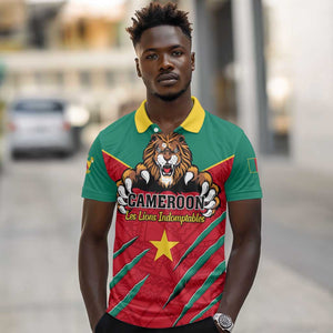 Support Les Lions Indomptables - Cameroon Football Polo Shirt