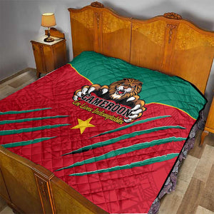 Support Les Lions Indomptables - Cameroon Football Quilt