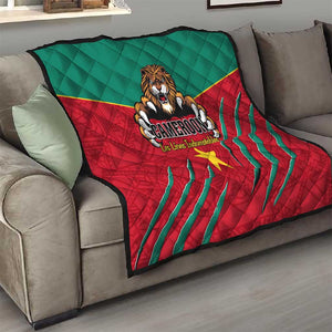 Support Les Lions Indomptables - Cameroon Football Quilt