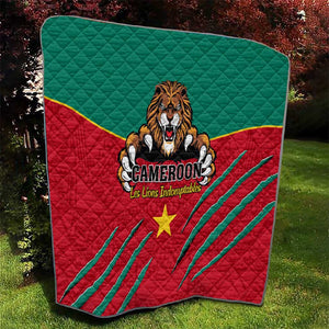 Support Les Lions Indomptables - Cameroon Football Quilt