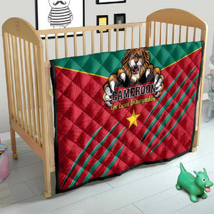 Support Les Lions Indomptables - Cameroon Football Quilt