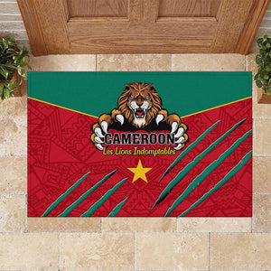 Support Les Lions Indomptables - Cameroon Football Rubber Doormat