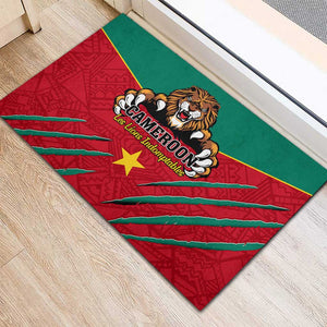 Support Les Lions Indomptables - Cameroon Football Rubber Doormat