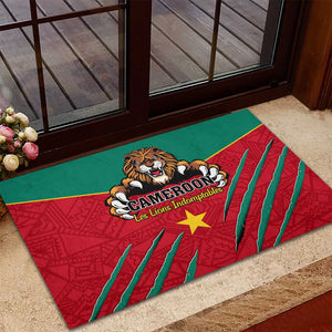 Support Les Lions Indomptables - Cameroon Football Rubber Doormat