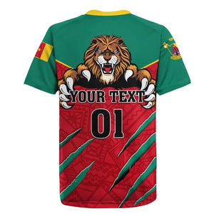 Support Les Lions Indomptables - Cameroon Football Rugby Jersey