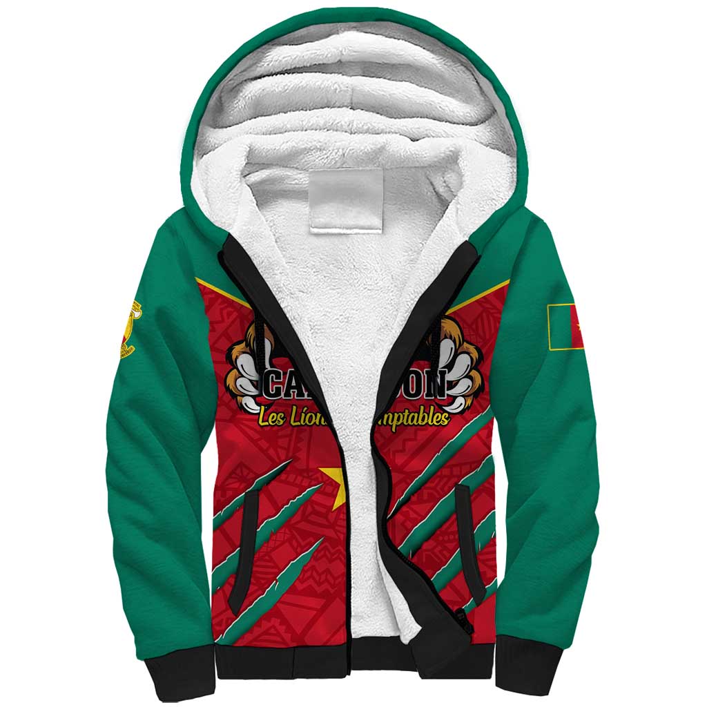 Support Les Lions Indomptables - Cameroon Football Sherpa Hoodie