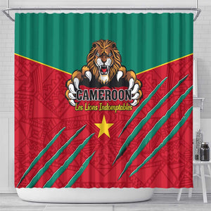 Support Les Lions Indomptables - Cameroon Football Shower Curtain