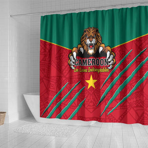 Support Les Lions Indomptables - Cameroon Football Shower Curtain