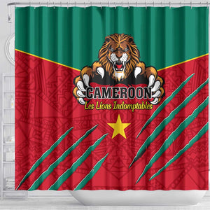 Support Les Lions Indomptables - Cameroon Football Shower Curtain