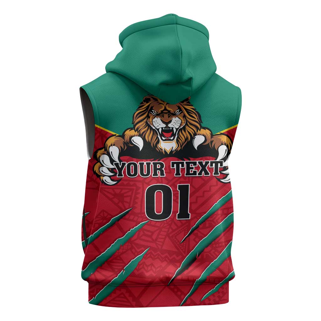 Support Les Lions Indomptables - Cameroon Football Sleeveless Hoodie - African Pride