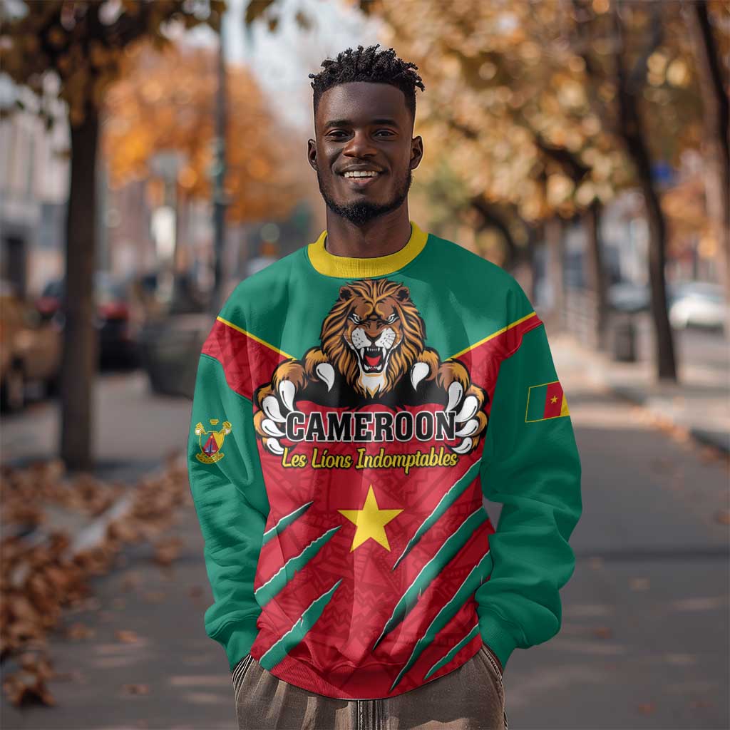 Support Les Lions Indomptables - Cameroon Football Sweatshirt