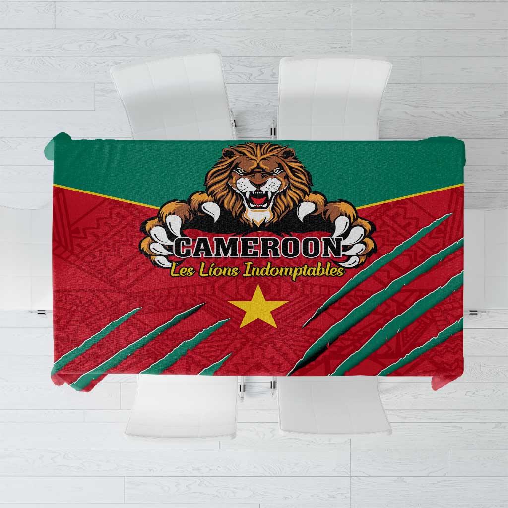 Support Les Lions Indomptables - Cameroon Football Tablecloth