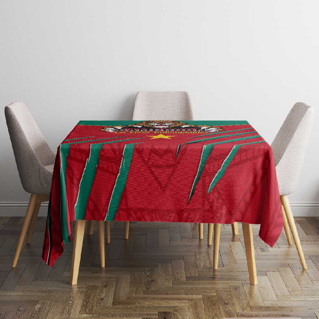 Support Les Lions Indomptables - Cameroon Football Tablecloth