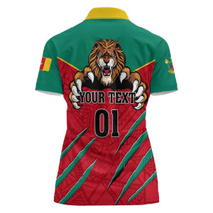 Support Les Lions Indomptables - Cameroon Football Women Polo Shirt