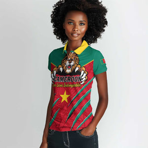 Support Les Lions Indomptables - Cameroon Football Women Polo Shirt