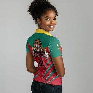 Support Les Lions Indomptables - Cameroon Football Women Polo Shirt