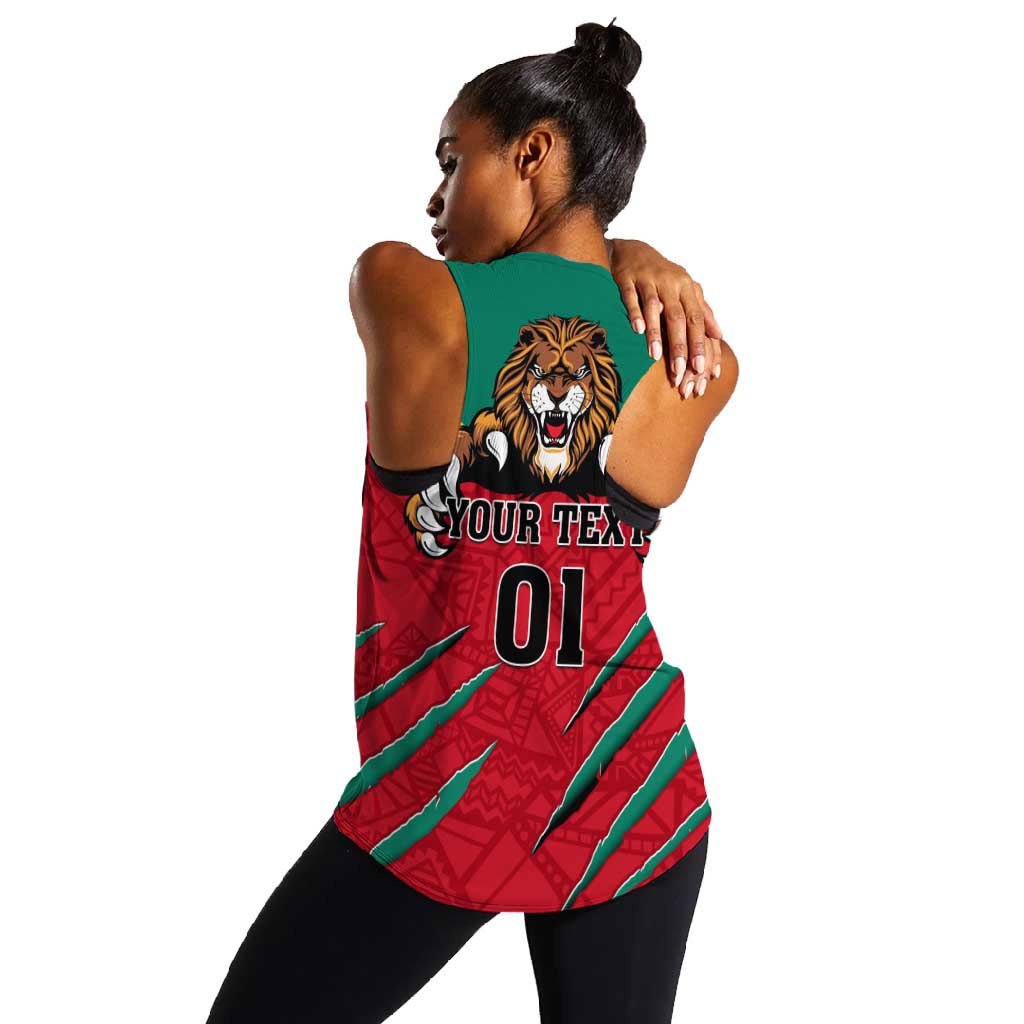 Support Les Lions Indomptables - Cameroon Football Women Racerback Tank