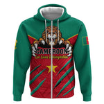 Support Les Lions Indomptables - Cameroon Football Zip Hoodie