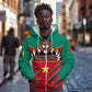 Support Les Lions Indomptables - Cameroon Football Zip Hoodie