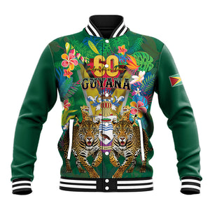 Personalized Guyana 60th Independence Day Baseball Jacket Diamond Jubilee