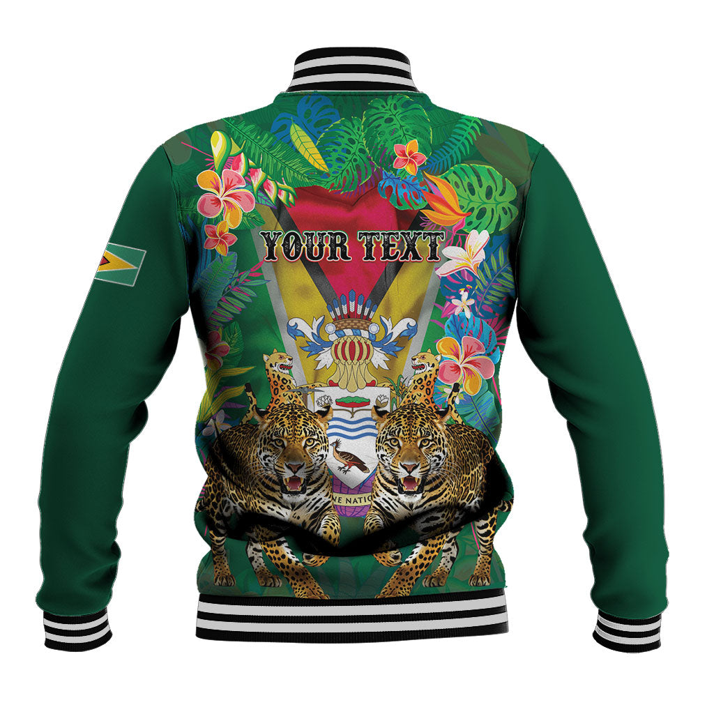 Personalized Guyana 60th Independence Day Baseball Jacket Diamond Jubilee