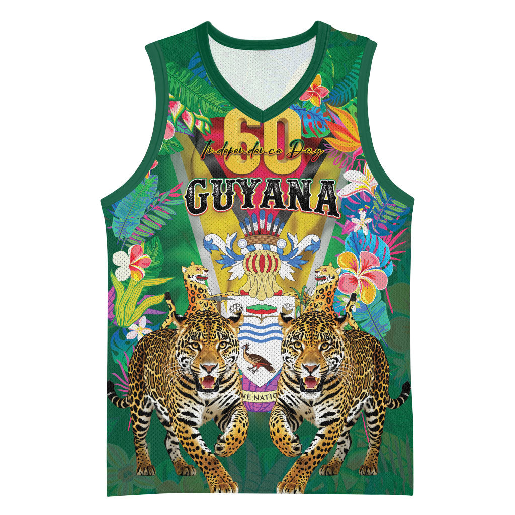 Personalized Guyana 60th Independence Day Basketball Jersey Diamond Jubilee