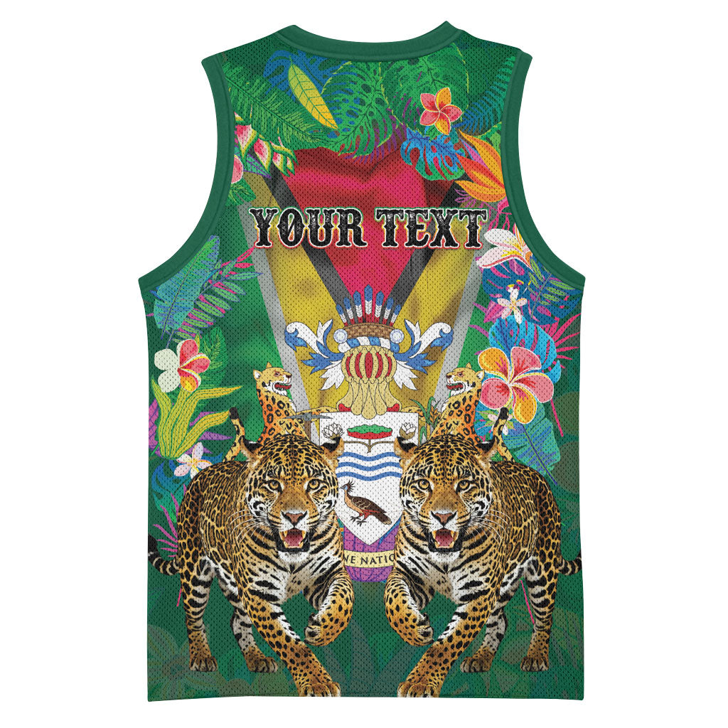Personalized Guyana 60th Independence Day Basketball Jersey Diamond Jubilee