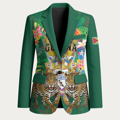 Personalized Guyana 60th Independence Day Blazer Diamond Jubilee
