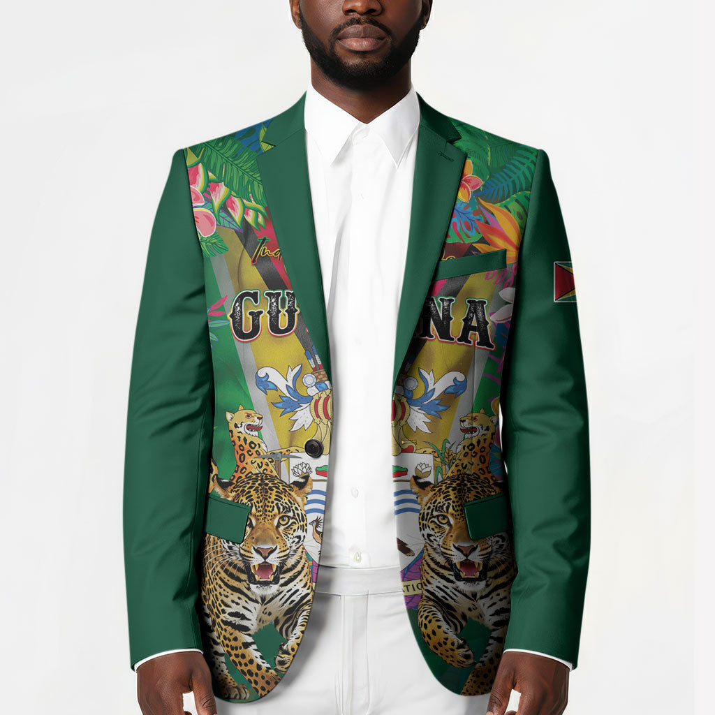 Personalized Guyana 60th Independence Day Blazer Diamond Jubilee