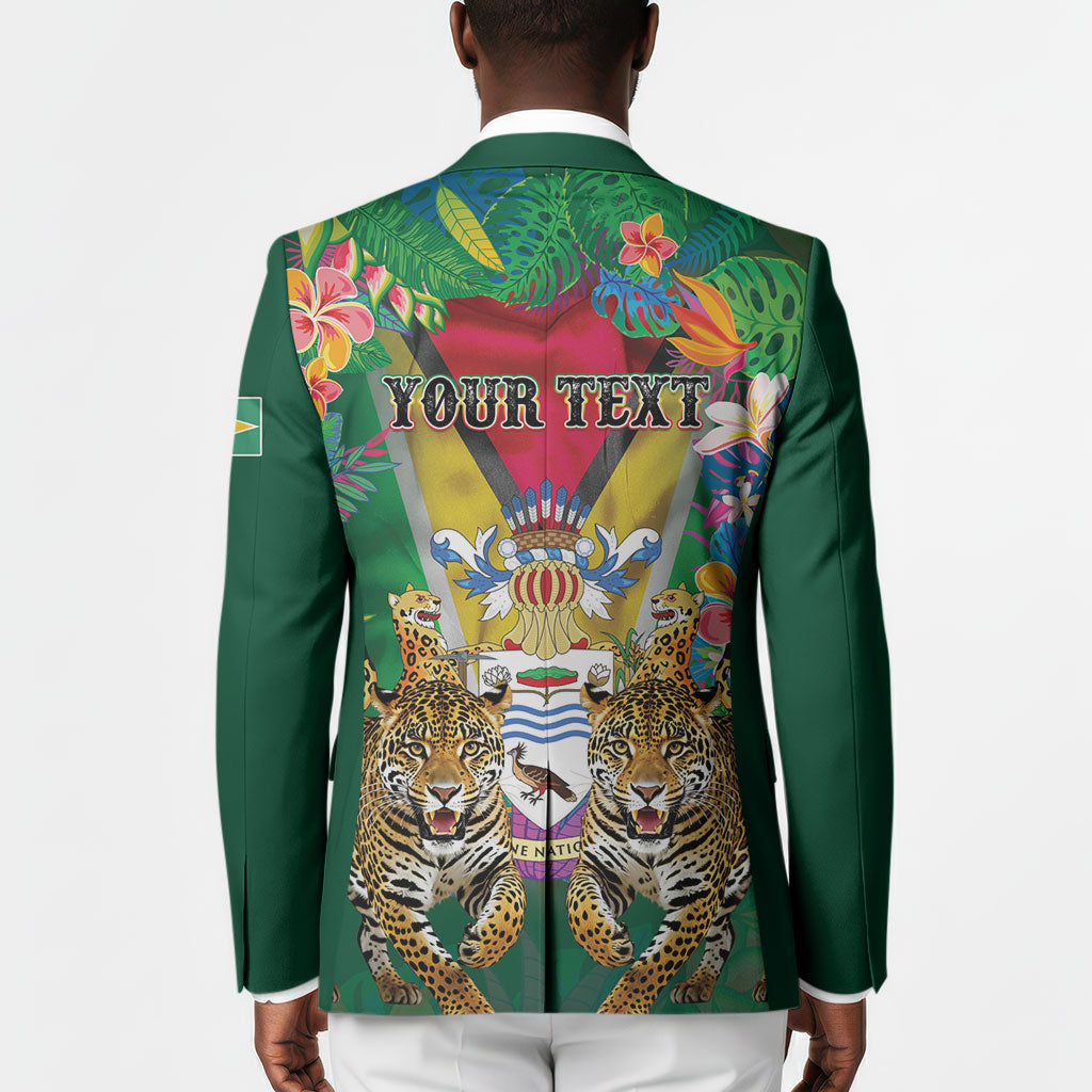 Personalized Guyana 60th Independence Day Blazer Diamond Jubilee