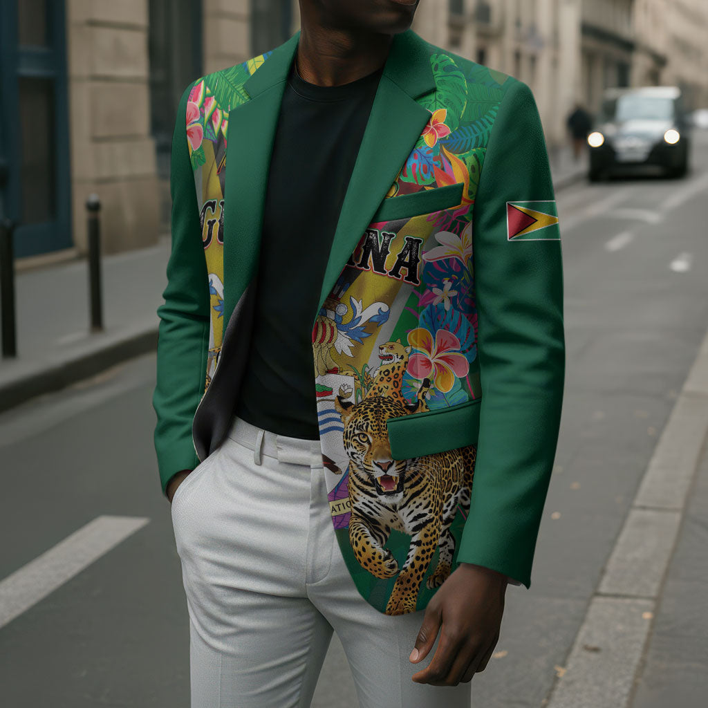Personalized Guyana 60th Independence Day Blazer Diamond Jubilee