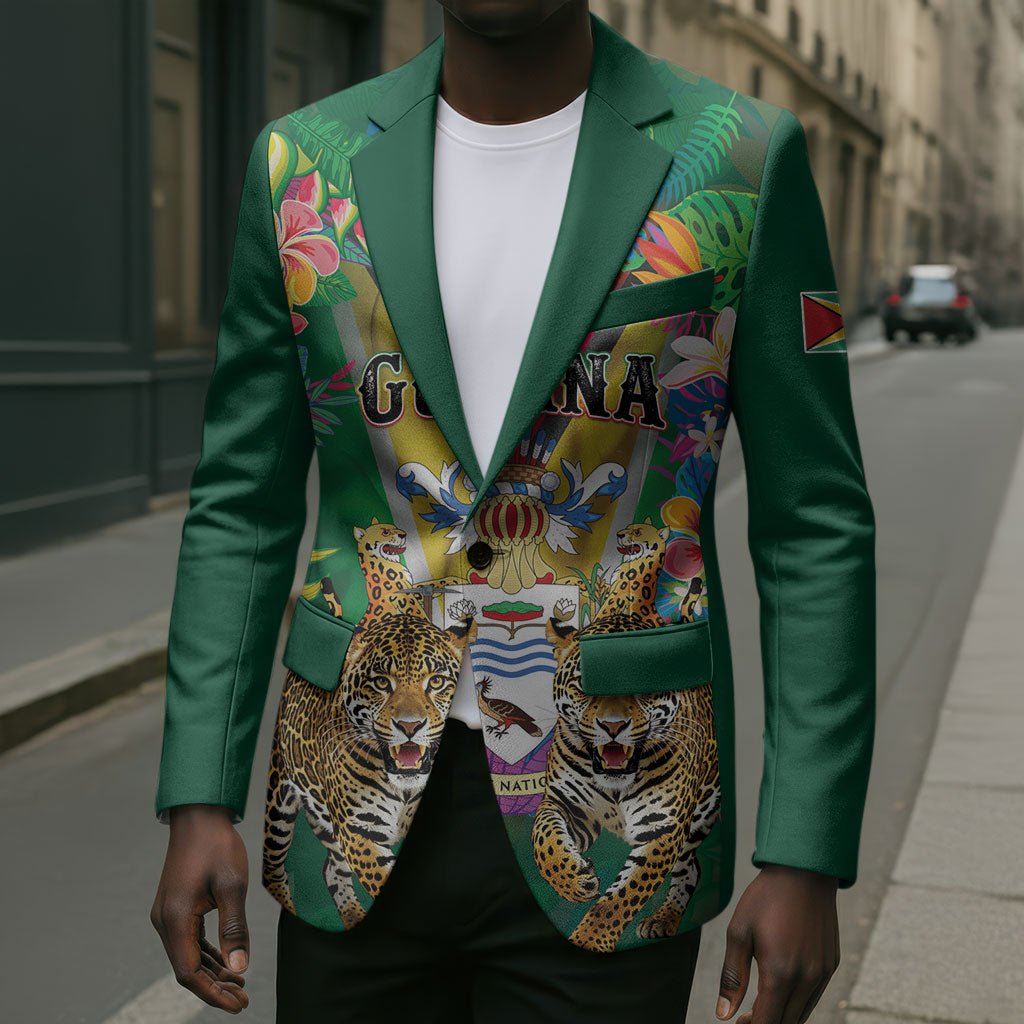 Personalized Guyana 60th Independence Day Blazer Diamond Jubilee