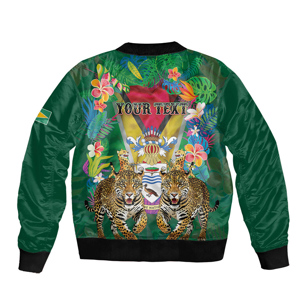 Personalized Guyana 60th Independence Day Bomber Jacket Diamond Jubilee