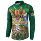 Personalized Guyana 60th Independence Day Button Sweatshirt Diamond Jubilee
