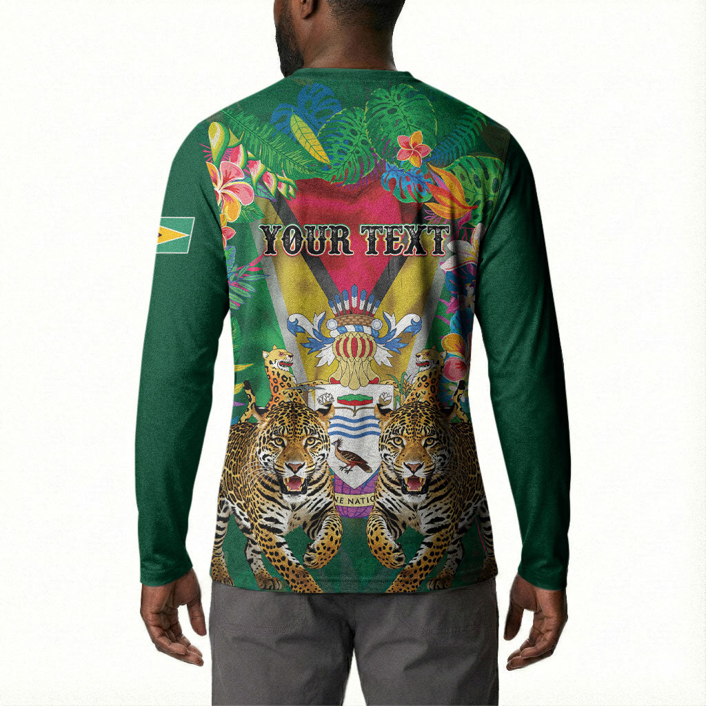 Personalized Guyana 60th Independence Day Button Sweatshirt Diamond Jubilee
