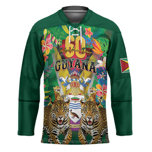 Personalized Guyana 60th Independence Day Hockey Jersey Diamond Jubilee