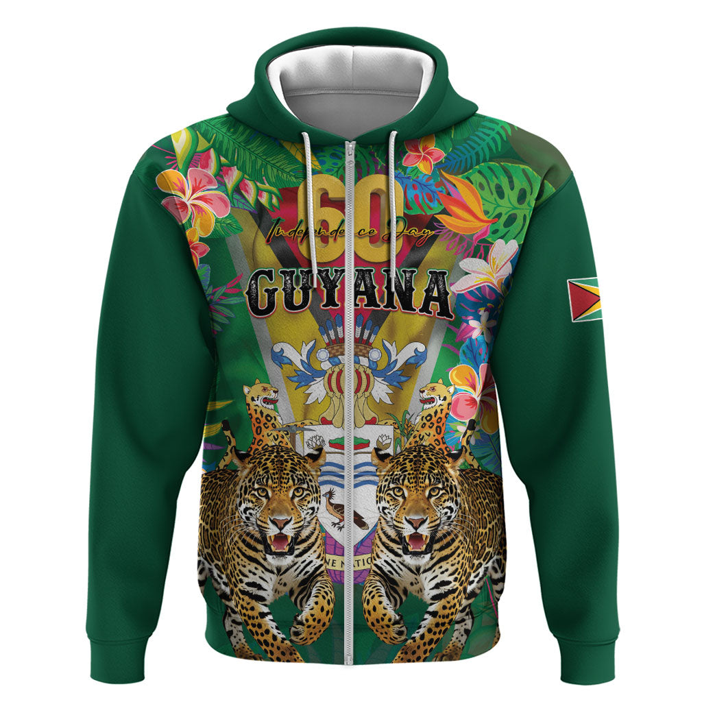 Personalized Guyana 60th Independence Day Hoodie Diamond Jubilee